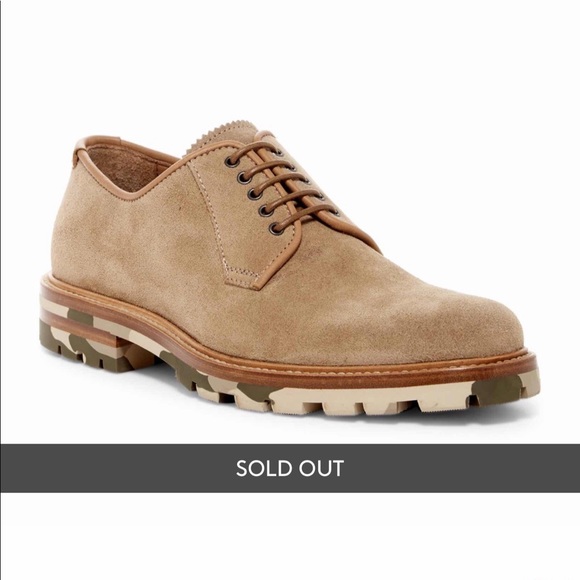 Aquatalia James dress suede shoe in tan - Picture 5 of 8